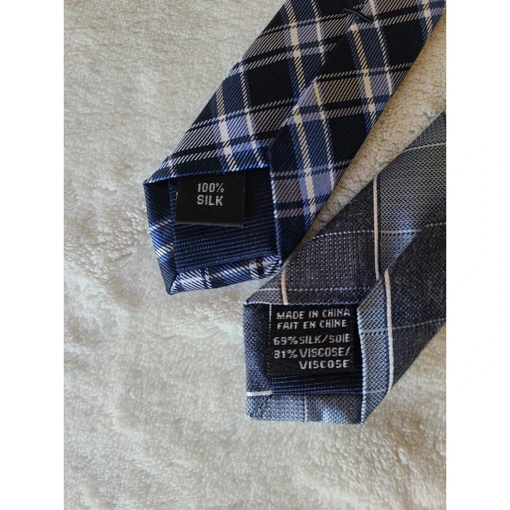2 Michael Kors Blue Silk Ties